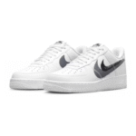 Nike Air Force 1 Low '07 Spray Paint Swoosh - White Black Grey - Image 2
