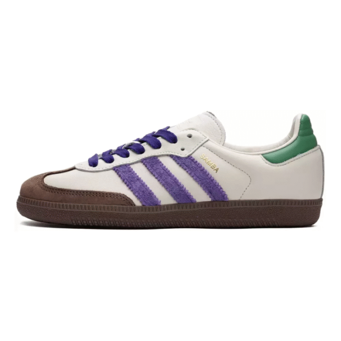 Adidas Samba OG - Off White Core Purple Green Brown - Image 2