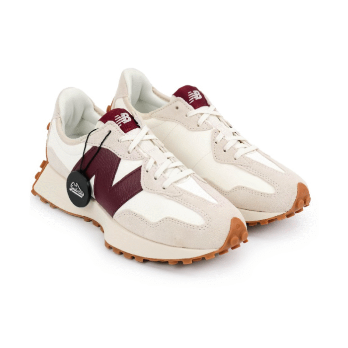 New Balance 327 - Moonbeam Burgundy - Image 3
