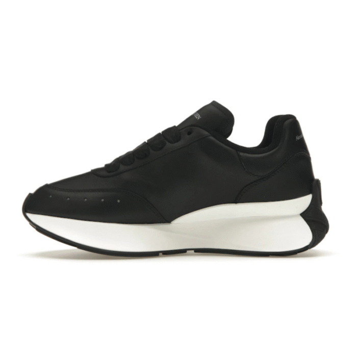 Alexander Mcqueen Oversized Graffiti Sprint Runner - Black White - Image 2