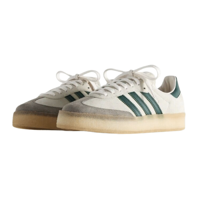 Adidas Clarks 8th Street Samba by Ronnie Fieg Chalk White Green - Image 2