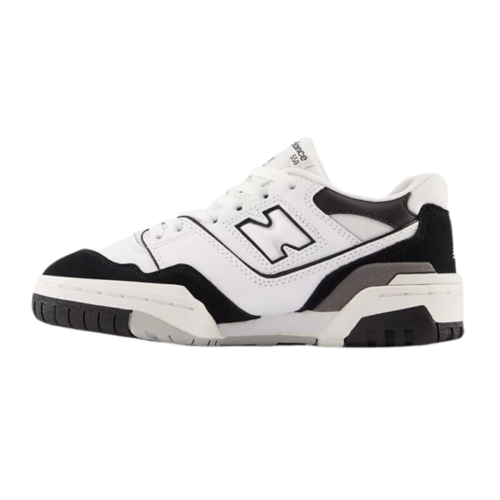 New Balance 550 - White Black Rain Cloud - Image 3