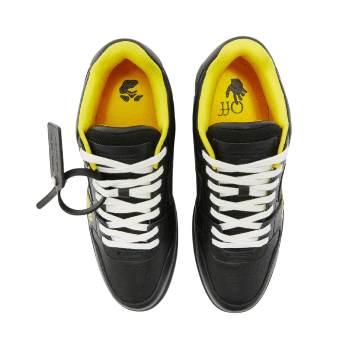 OFF-WHITE Out Of Office "ooo" Low Tops For Walking Black Yellow - Image 3