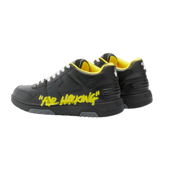 OFF-WHITE Out Of Office "ooo" Low Tops For Walking Black Yellow - Image 2