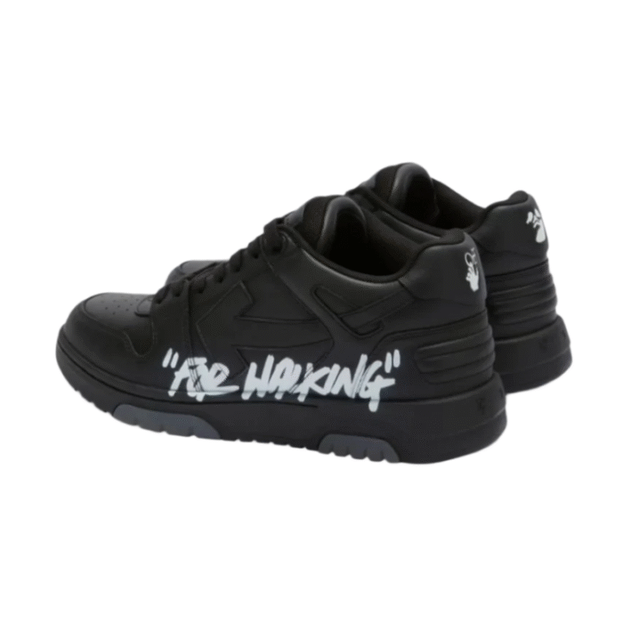 OFF-WHITE Out Of Office OOO For Walking Low Tops - Black White - Image 3