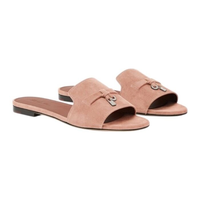 Loropiana Summer Charms Sandal Suede Goatskin Precious Rose - Image 2