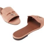 Loropiana Summer Charms Sandal Suede Goatskin Precious Rose - Image 4