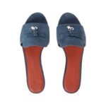 Loropiana Summer Charms Sandal Suede Goatskin Denim - Image 4