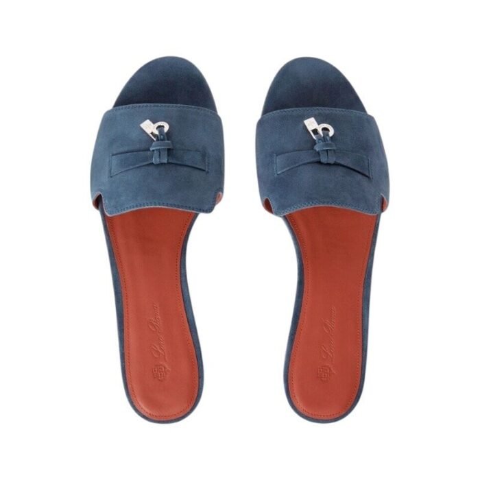 Loropiana Summer Charms Sandal Suede Goatskin Denim - Image 4