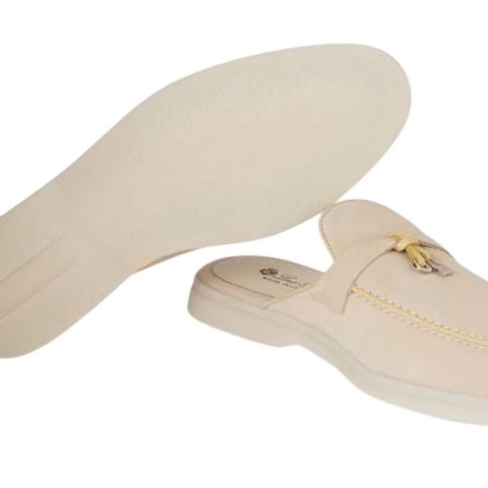 Loro Piana Charms Walk Babouche Loafer Suede Mule - Image 4