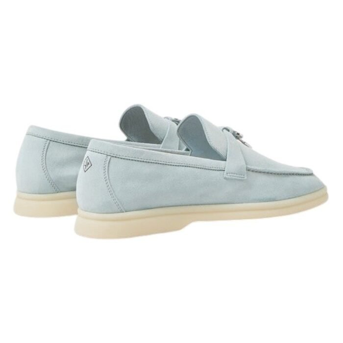 Loro Piana Summer Charms Walk Loafer Suede Spring Waterfall Melange - Image 3