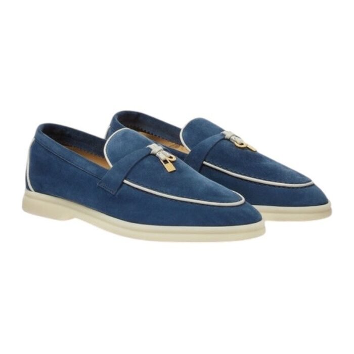 Loropiana Charms Walk Loafer Suede Ocean Heart - Image 2