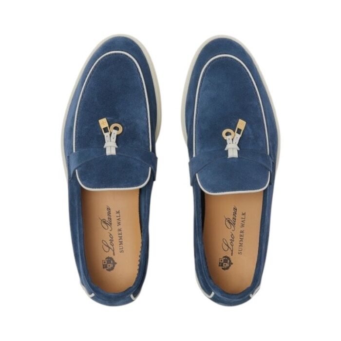 Loropiana Charms Walk Loafer Suede Ocean Heart - Image 5