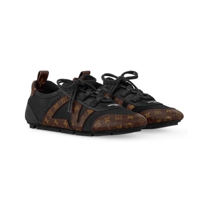 LV Sneakerinae Black Brown Monogram - Image 2
