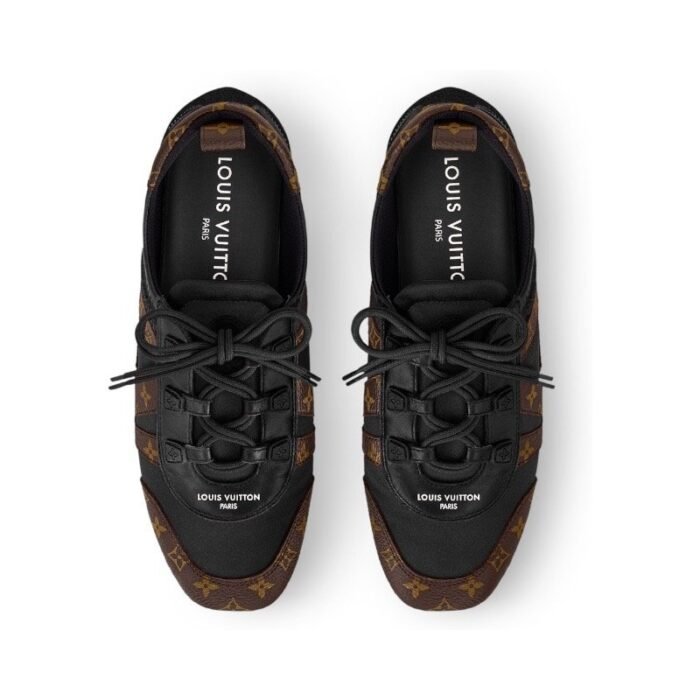 LV Sneakerinae Black Brown Monogram - Image 3