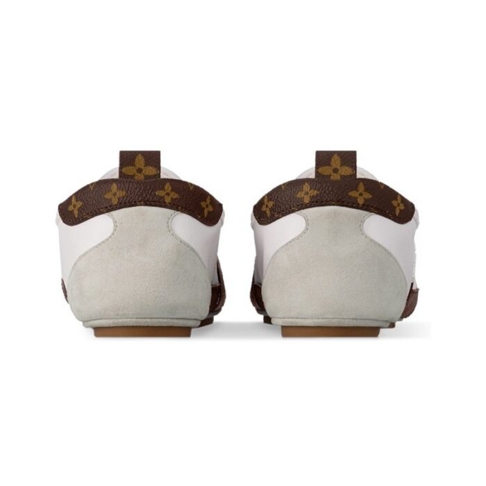 LV Sneakerina White Brown Monogram - Image 4