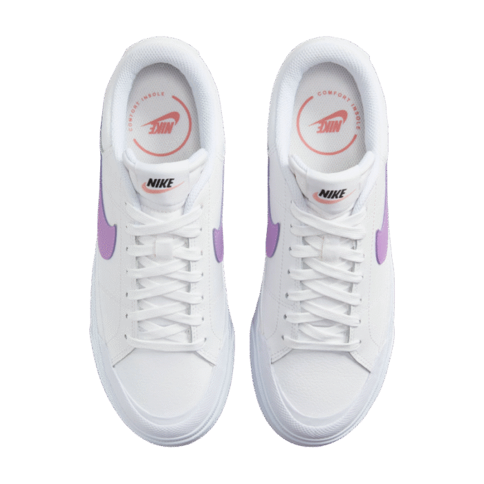 Nike Court Legacy Lifts - White/Purple - Image 4
