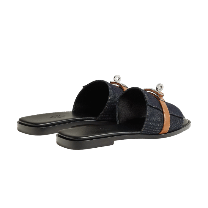 Hermes Giulia sanda Bleu Brut / Nature - Image 2