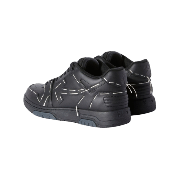 OFF-WHITE Out Of Office OOO low Tops Sartorial Stitching Black Black - Image 2