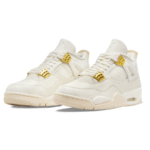 Jordan 4 Retro Miltalic - Gold - Image 6