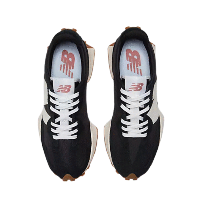 New Balance 327 - Black White Gum - Image 4