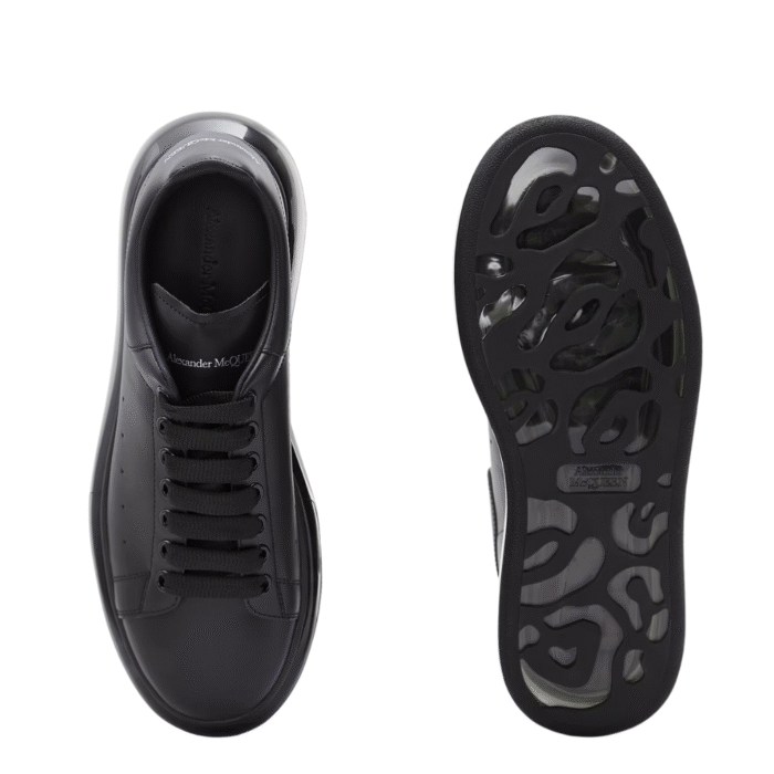 Alexander Mcqueen Oversized – Black Shiny Sole - Image 4