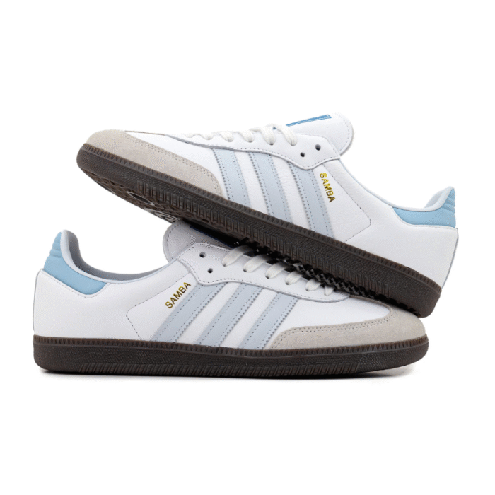 Adidas Samba OG - White Sky Blue - Image 3
