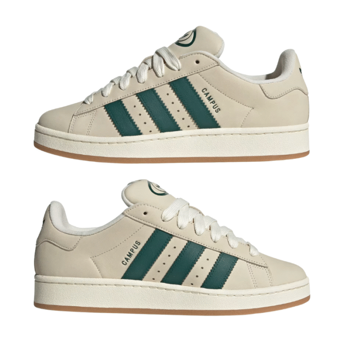 Adidas Campus 00s Cream - White Collegiate Green - Image 6