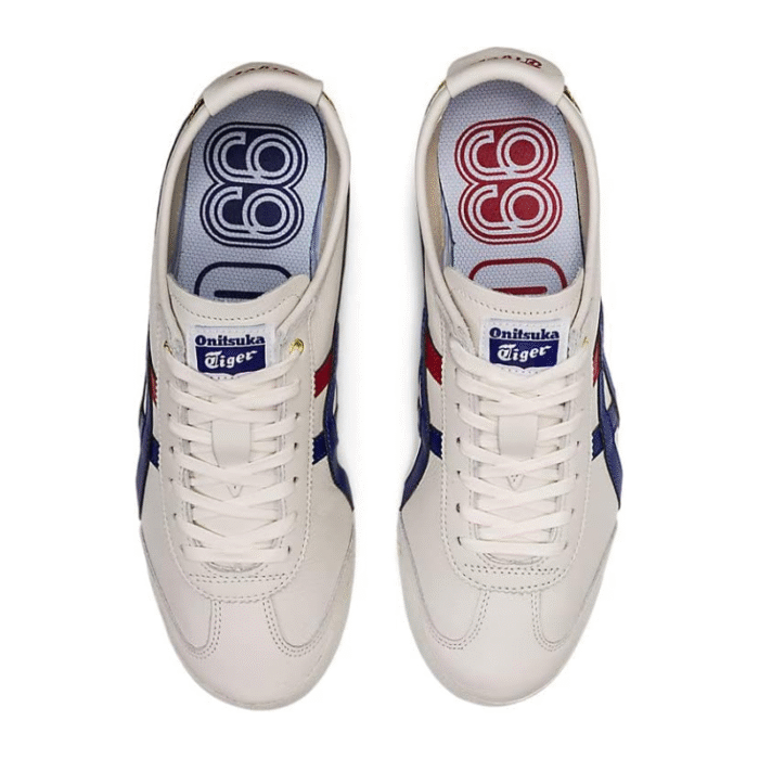 Onitsuka Tiger Mexico 66 - White Dark Blue Red Golda - Image 2