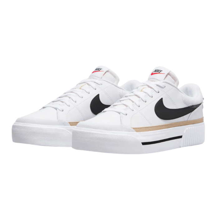 Nike Court Legacy Lift - White Black - Image 3