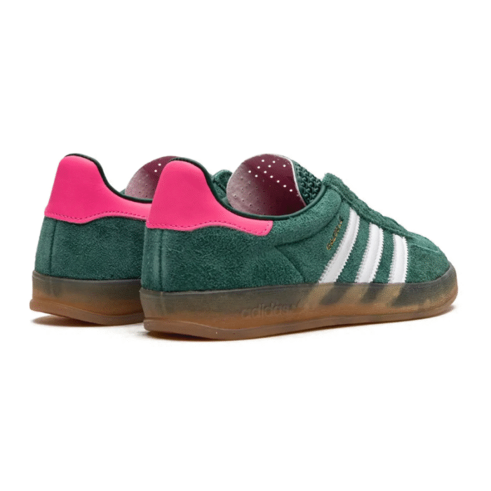 Adidas Gazelle Indoor - Collegiate Green Lucid Pink - Image 3
