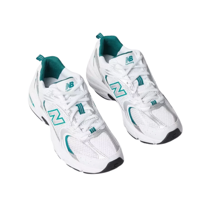 New Balance 530 - White Silver Green - Image 5
