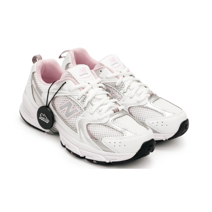 New Balance 530 - White Mid Century Pink GS - Image 3