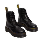 Dr. Martens Jadon Platform Boots - Black Smooth Leather - Image 2