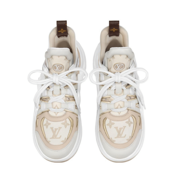 Louis Vuitton Archlight Sneakers 'Beige Monogram Gold - Image 4
