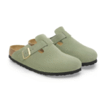 Birkenstock Boston Soft Footbed - Suede Green Tea - Image 2