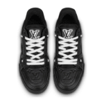 Louis Vuitton Trainer - Black Embossed Monogram - Image 3