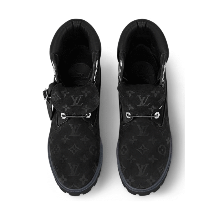 Louis Vuitton Timberland 6" Ankle Boot - Black Monogram - Image 3