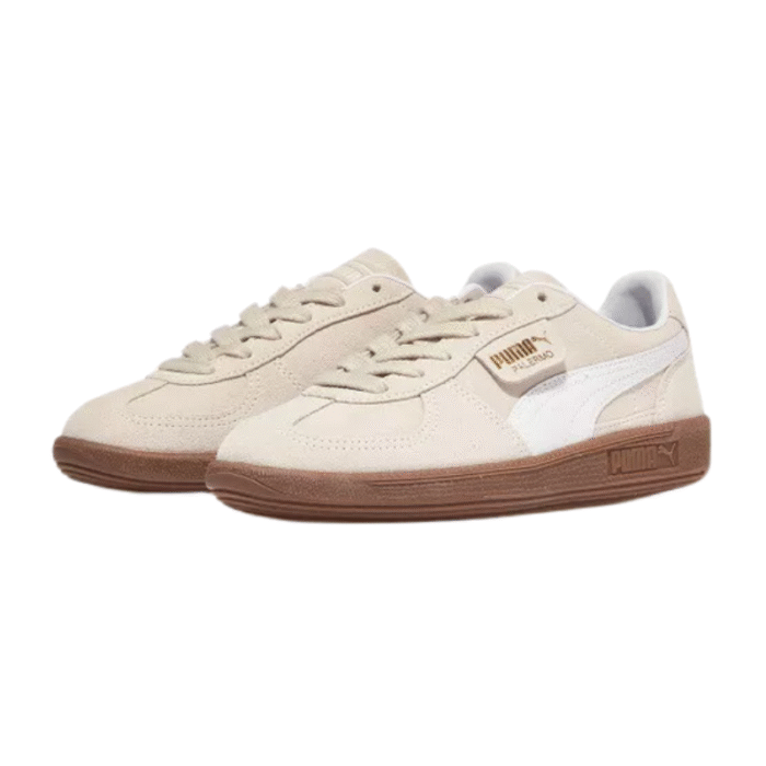 PUMA Palermo Trainers In Beige - Image 3