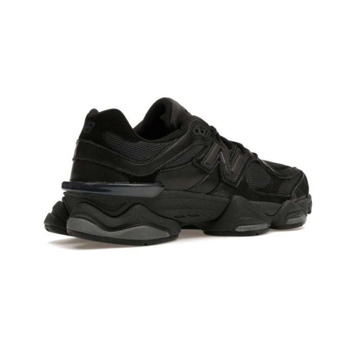 New Balance 9060 - Triple Black Leather - Image 5