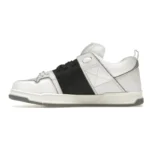 Valentino Garavani Open Skate Calfskin/Fabric - White Black Grey - Image 2