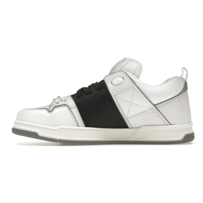 Valentino Garavani Open Skate Calfskin/Fabric - White Black Grey - Image 2