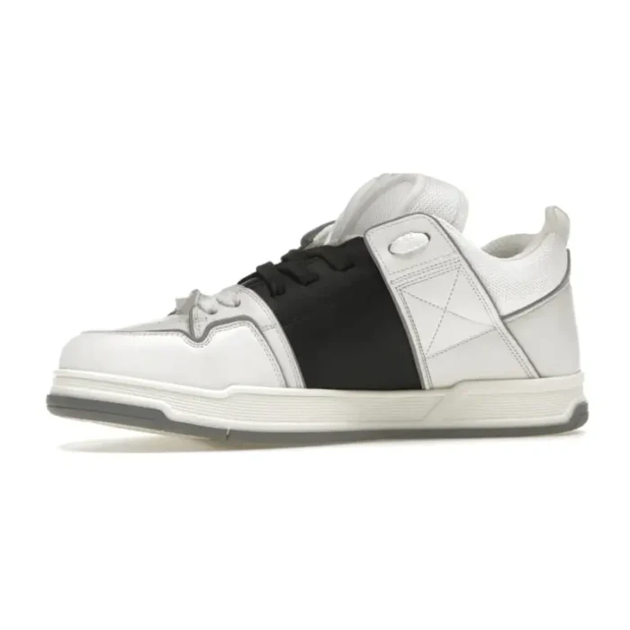 Valentino Garavani Open Skate Calfskin/Fabric - White Black Grey - Image 3