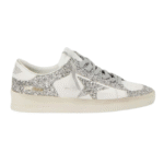 Golden Goose Baskets Stardan Cuir - Blanc Glitter
