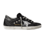 Baskets Superstar Paillettes Noir Argenté, Exclusivité Lulli