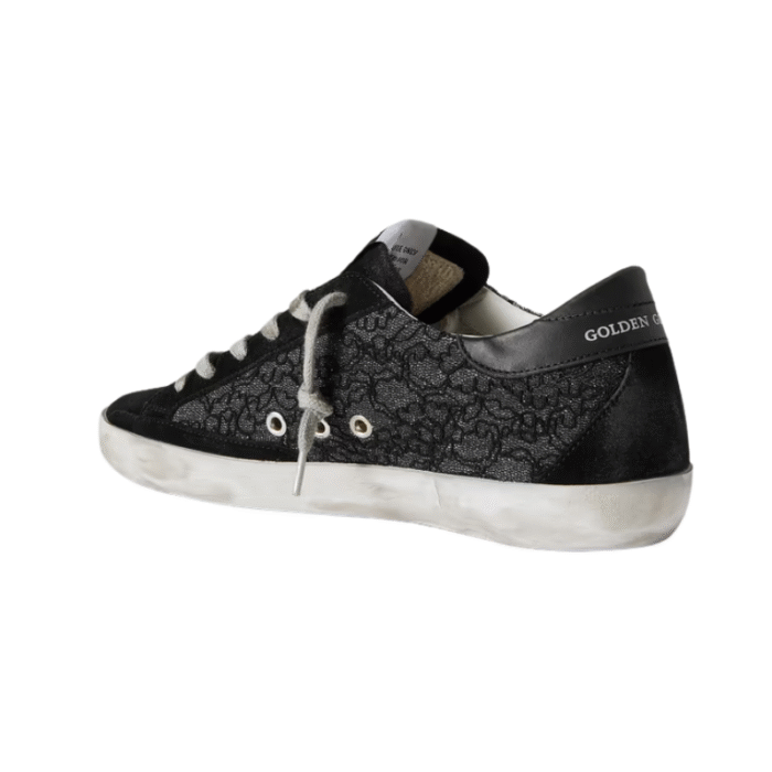 Baskets Superstar Paillettes Noir Argenté, Exclusivité Lulli - Image 2