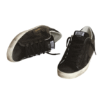 Golden Goose Superstar - Black Glitter Heel - Image 2