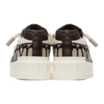 VALENTINO GARAVANI Off-White & Brown One Stud XL Sneakers - Image 4