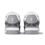 Louis Vuitton Trainer - Monogram Denim Grey White - Image 5