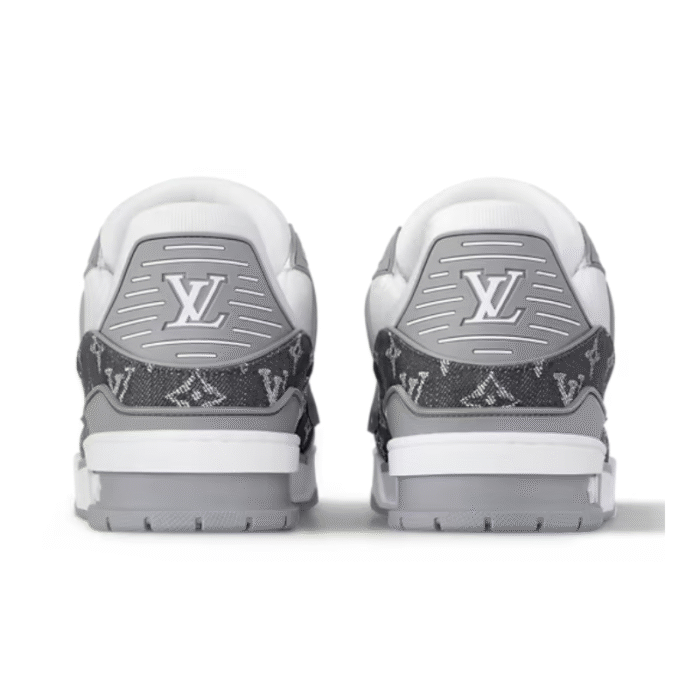 Louis Vuitton Trainer - Monogram Denim Grey White - Image 5